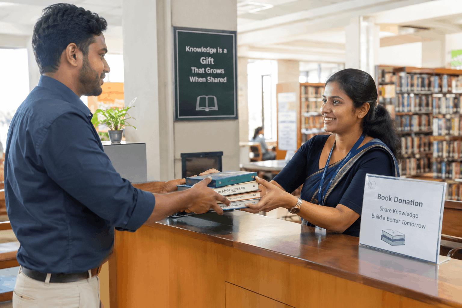 Donating books to the OUSL Library Network